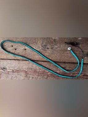 Victoria Emerson faux Turquoise Beaded Necklace or Wrist Wrap.